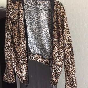 Cheeta print vest